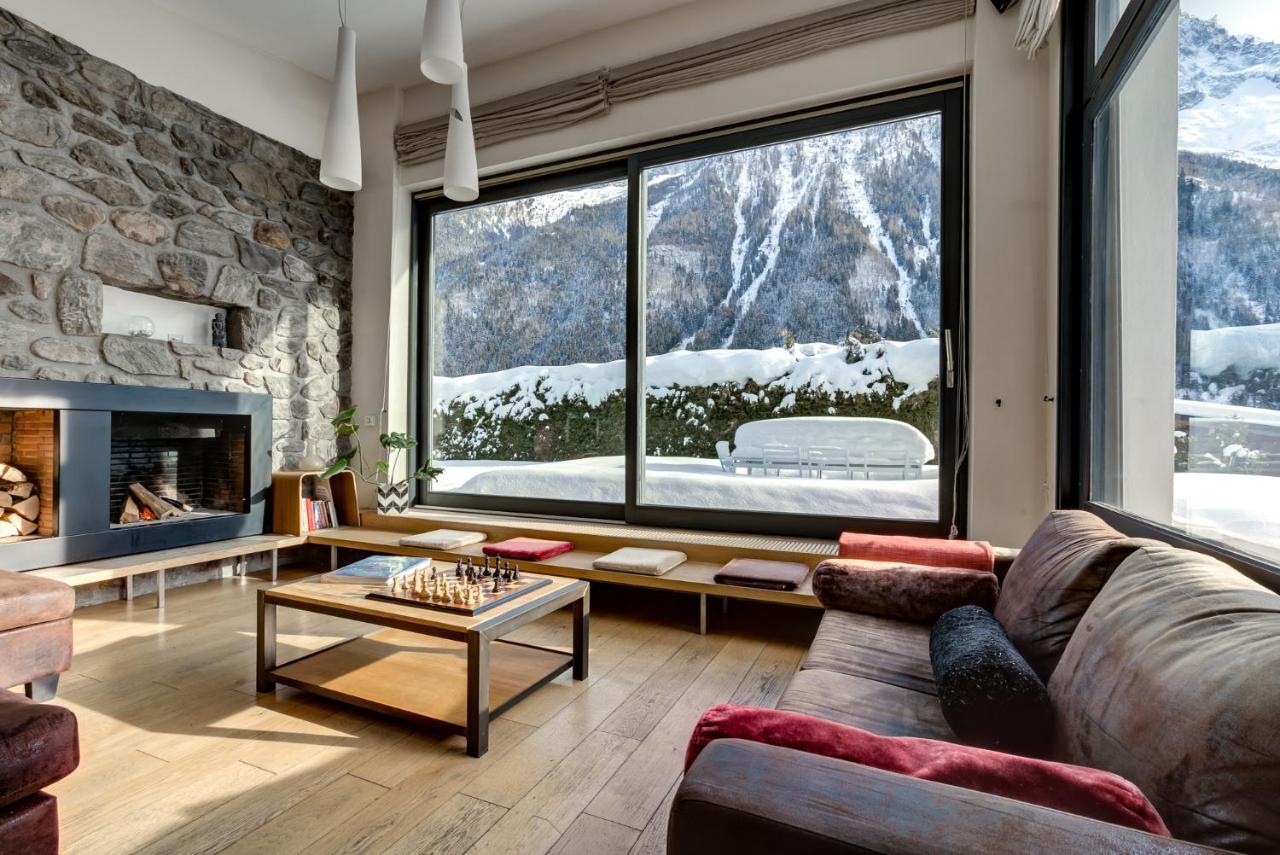 Chalet Safari. Face Au Mont-Blanc. Chamonix Exteriör bild
